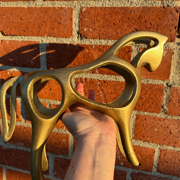 Abstract Metal Horse Statue Figurine - Picture 6 of 16